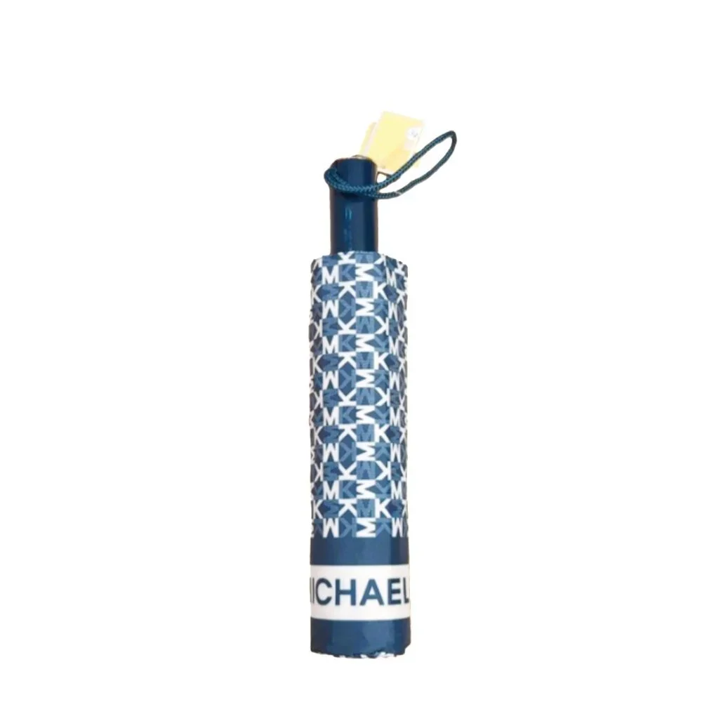 Michael Kors Travel MK Signature Monogram Umbrella NWT